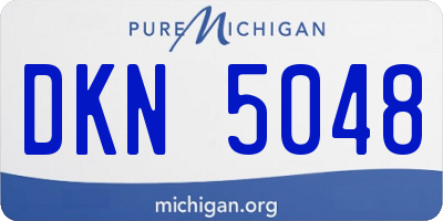 MI license plate DKN5048