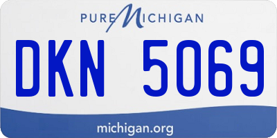 MI license plate DKN5069