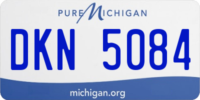 MI license plate DKN5084