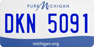 MI license plate DKN5091