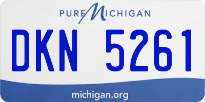 MI license plate DKN5261