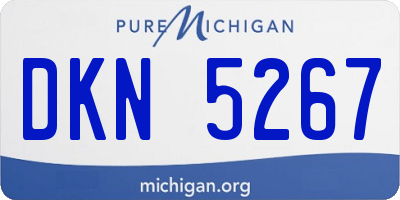MI license plate DKN5267