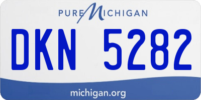MI license plate DKN5282