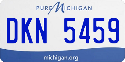 MI license plate DKN5459