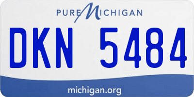 MI license plate DKN5484