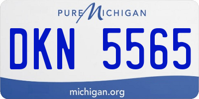 MI license plate DKN5565