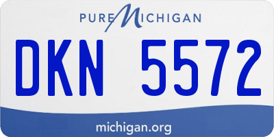 MI license plate DKN5572