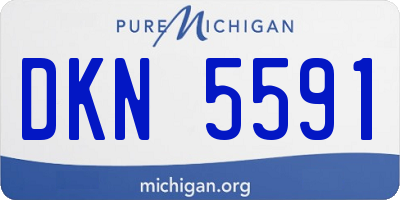 MI license plate DKN5591