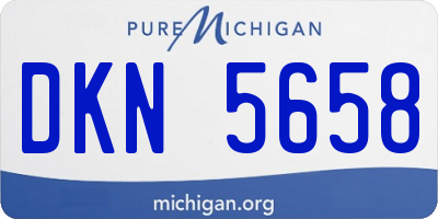 MI license plate DKN5658
