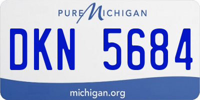 MI license plate DKN5684