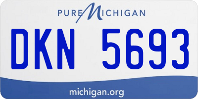 MI license plate DKN5693