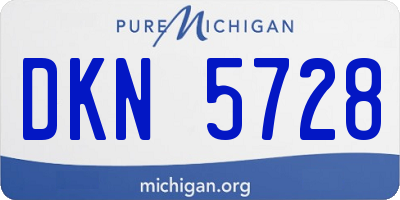 MI license plate DKN5728