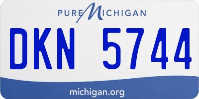 MI license plate DKN5744