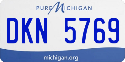 MI license plate DKN5769