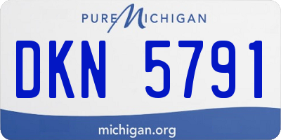 MI license plate DKN5791
