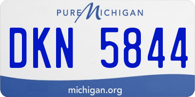 MI license plate DKN5844