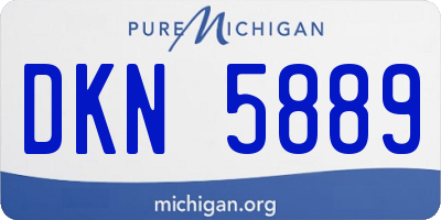 MI license plate DKN5889