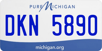 MI license plate DKN5890
