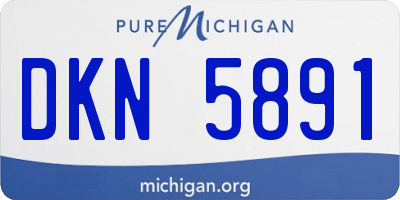 MI license plate DKN5891