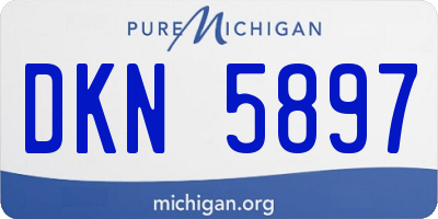 MI license plate DKN5897
