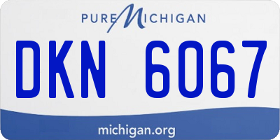 MI license plate DKN6067