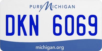 MI license plate DKN6069