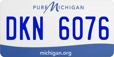 MI license plate DKN6076