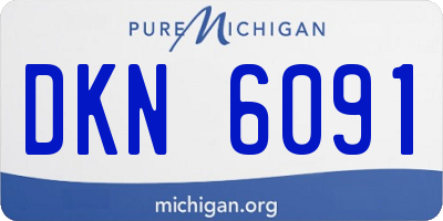 MI license plate DKN6091