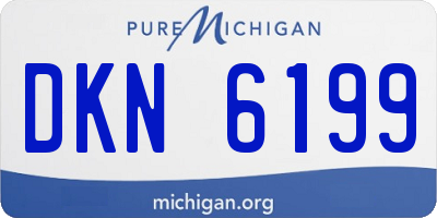 MI license plate DKN6199
