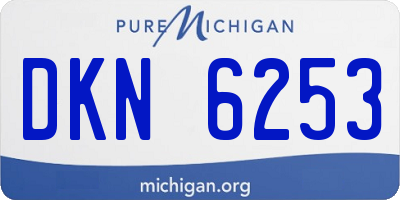 MI license plate DKN6253