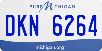 MI license plate DKN6264