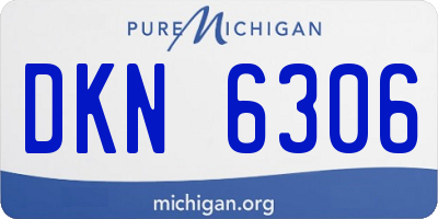 MI license plate DKN6306