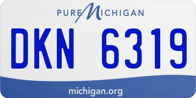 MI license plate DKN6319