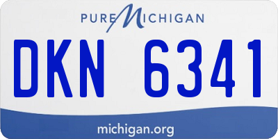 MI license plate DKN6341