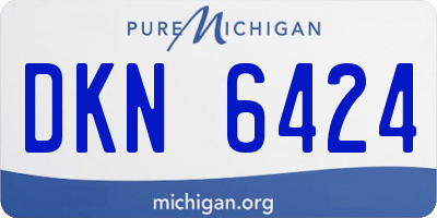 MI license plate DKN6424