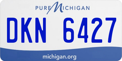 MI license plate DKN6427