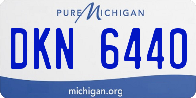 MI license plate DKN6440