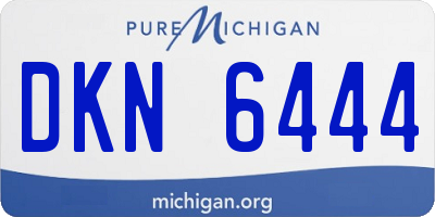 MI license plate DKN6444