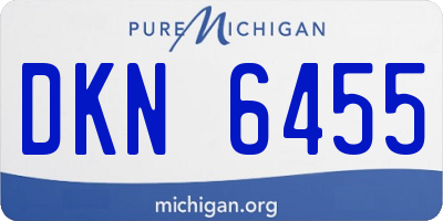 MI license plate DKN6455