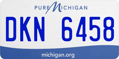 MI license plate DKN6458