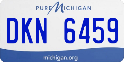MI license plate DKN6459