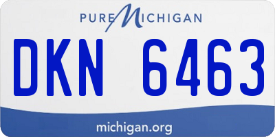 MI license plate DKN6463