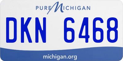 MI license plate DKN6468