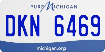 MI license plate DKN6469