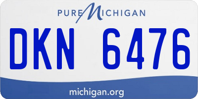 MI license plate DKN6476