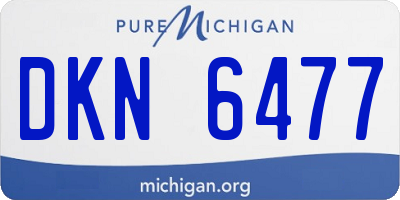 MI license plate DKN6477