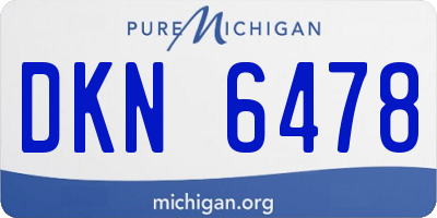 MI license plate DKN6478