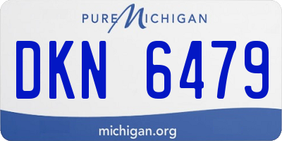 MI license plate DKN6479