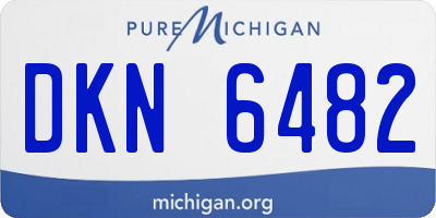 MI license plate DKN6482