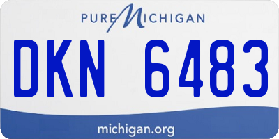 MI license plate DKN6483